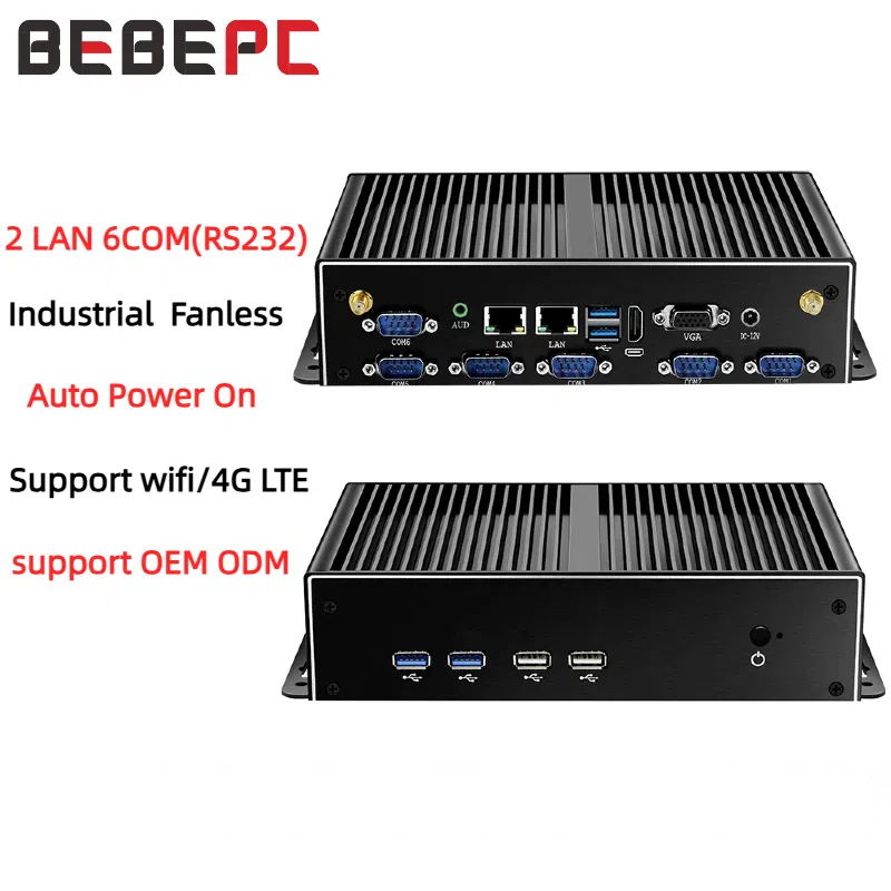 Fanless Industrial Pc Rs485 Core I7 - Mini PC industriale Fanless Dual LAN