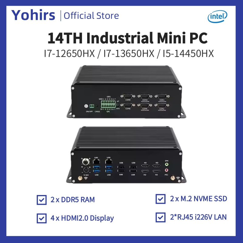 14th Mini Pc industriale i5-14 - Fanless Industrial Pc Rs485 Core I7 recensione e prezzo